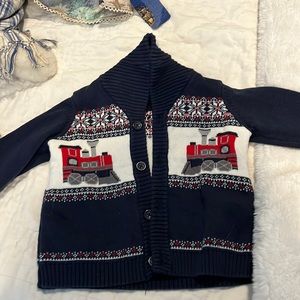 Janie and Jack train sweater